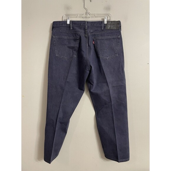 LEVI'S Mens 501 Straight Jeans Button Fly Tag Says 42x32 Measure 38x30 - Picture 2 of 9